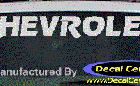 DC05084 Chevrolet Decal 