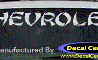 DC05087 Chevrolet Decal 