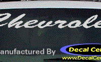DC05090 Chevrolet Decal 