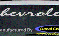 DC05091 Chevrolet Decal 