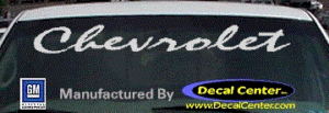 DC05091 Chevrolet Decal