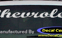 DC05092 Chevrolet Decal 