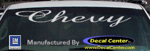 DC05102 Chevrolet Chevy Decal