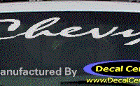 DC05104 Chevrolet Chevy Decal 