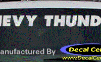 DC05106 Chevrolet Chevy Thunder Decal 