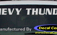 DC05107 Chevrolet Chevy Thunder Decal 