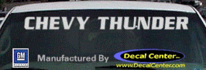 DC05107 Chevrolet Chevy Thunder Decal