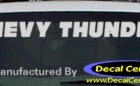 DC05108 Chevrolet Chevy Thunder Decal 