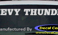 DC05109 Chevrolet Chevy Thunder Decal 
