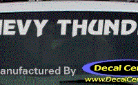 DC05110 Chevrolet Chevy Thunder Decal 