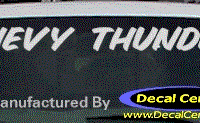 DC05111 Chevrolet Chevy Thunder Decal 