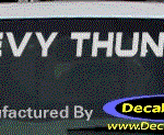 DC05112 Chevrolet Chevy Thunder Decal