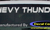 DC05112 Chevrolet Chevy Thunder Decal 