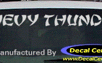 DC05113 Chevrolet Chevy Thunder Decal 