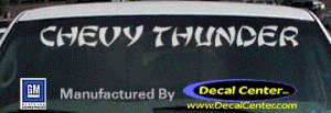 DC05113 Chevrolet Chevy Thunder Decal