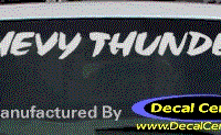 DC05114 Chevrolet Chevy Thunder Decal 