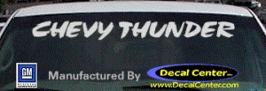 DC05114 Chevrolet Chevy Thunder Decal
