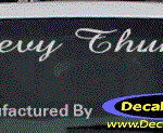 DC05115 Chevrolet Chevy Thunder Decal