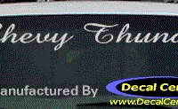 DC05115 Chevrolet Chevy Thunder Decal 