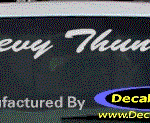 DC05116 Chevrolet Chevy Thunder Decal