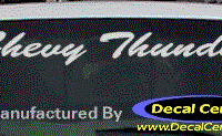 DC05116 Chevrolet Chevy Thunder Decal 