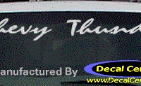 DC05117 Chevrolet Chevy Thunder Decal 