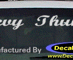 DC05118 Chevrolet Chevy Thunder Decal
