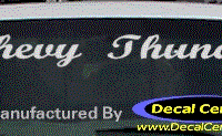 DC05118 Chevrolet Chevy Thunder Decal 