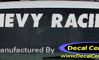 DC05119 Chevrolet Chevy Racing Decal 