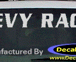 DC05120 Chevrolet Chevy Racing Decal