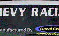 DC05120 Chevrolet Chevy Racing Decal 
