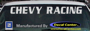 DC05120 Chevrolet Chevy Racing Decal