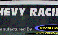 DC05121 Chevrolet Chevy Racing Decal 