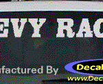 DC05122 Chevrolet Chevy Racing Decal