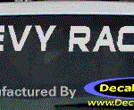 DC05125 Chevrolet Chevy Racing Decal