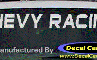 DC05125 Chevrolet Chevy Racing Decal 
