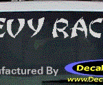 DC05126 Chevrolet Chevy Racing Decal