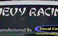 DC05126 Chevrolet Chevy Racing Decal 