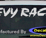 DC05127 Chevrolet Chevy Racing Decal