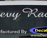 DC05128 Chevrolet Chevy Racing Decal