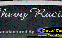 DC05128 Chevrolet Chevy Racing Decal 