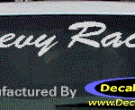 DC05129 Chevrolet Chevy Racing Decal