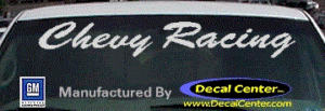 DC05129 Chevrolet Chevy Racing Decal