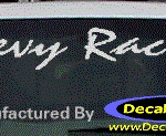 DC05130 Chevrolet Chevy Racing Decal