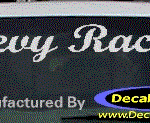 DC05131 Chevrolet Chevy Racing Decal