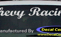 DC05131 Chevrolet Chevy Racing Decal 