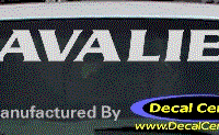 DC05133 Chevrolet Cavalier Decal 