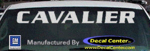 DC05133 Chevrolet Cavalier Decal