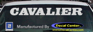 DC05135 Chevrolet Cavalier Decal