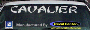 DC05139 Chevrolet Cavalier Decal